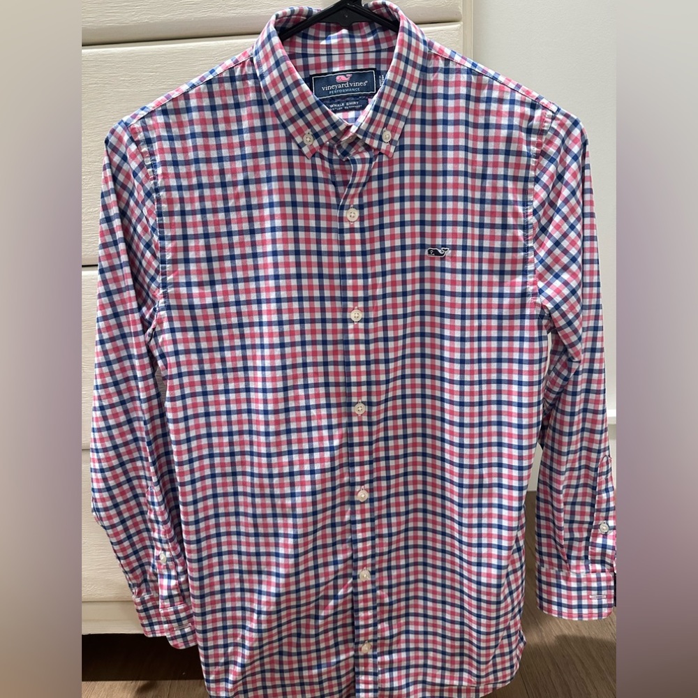 Boys Button Up Vineyard Vines Shirt Size 12-14